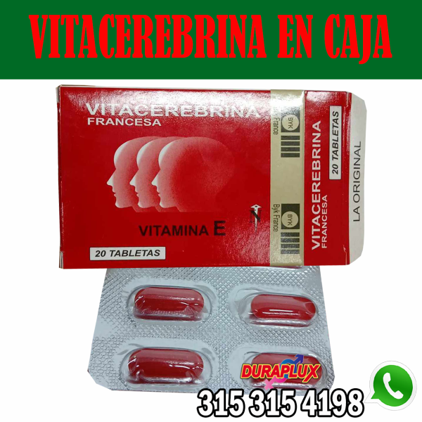 Vitacerebrina en caja 20 tabletas